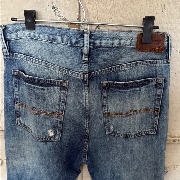 Denim & Supply Ralph Lauren Boyfriend Blue Jeans with Distressed Details - Picture 6 of 8